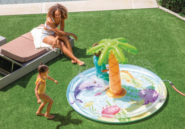   INTEX Palm Tree Spray Pool, . 56433NP