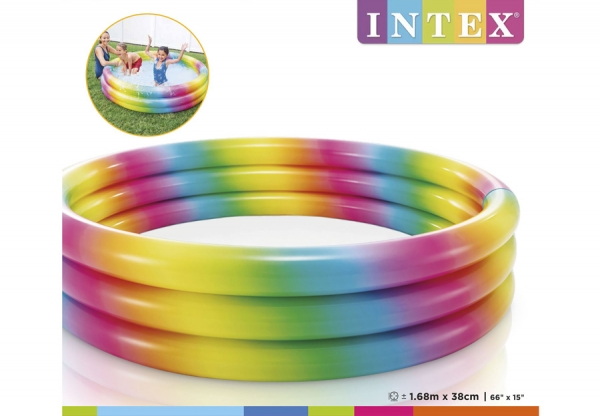   INTEX Rainbow Ombre Pool, . 58449NP