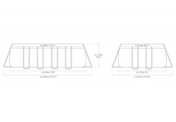   549  274  132  INTEX Rectangular Ultra XTR, . 26356WP, , 