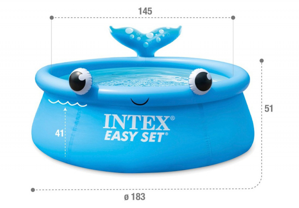   183  51  INTEX Jolly Whale Easy Set, . 26102NP