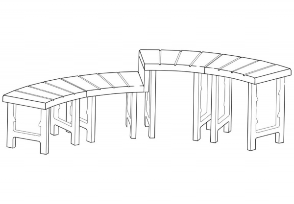 C    INTEX Spa Bench Medium+Tall, . 28515