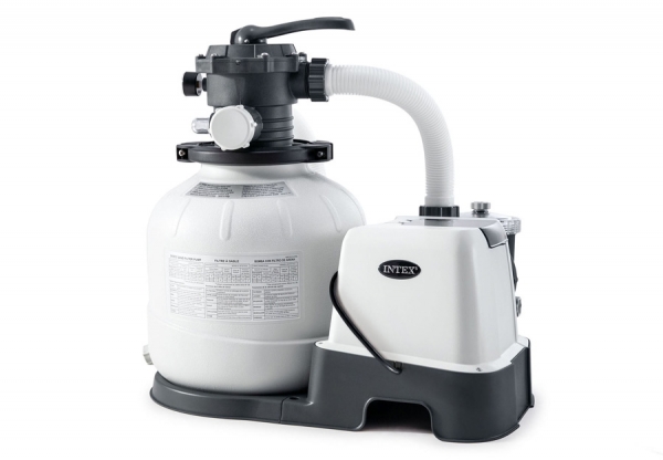      INTEX Kristal Clear Sand Filter Pump and Saltwater System QX2100, . 26676