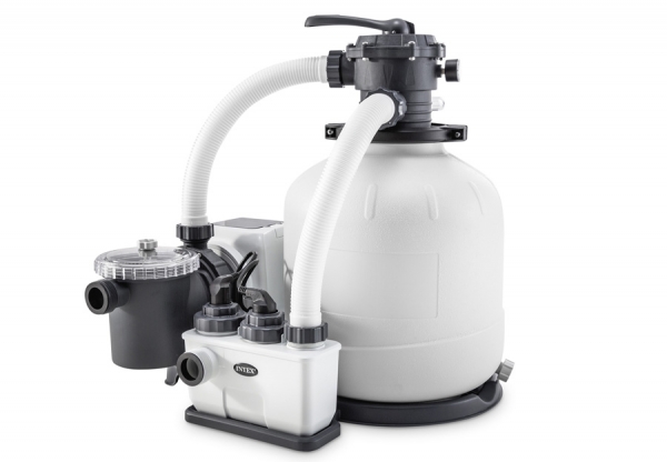       INTEX Kristal Clear Sand Filter Pump and Saltwater System QX2600, . 26680
