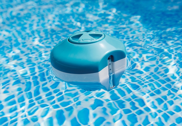      INTEX 2-in-1 Floating Chlorine Dispenser With Thermometr, . 29043