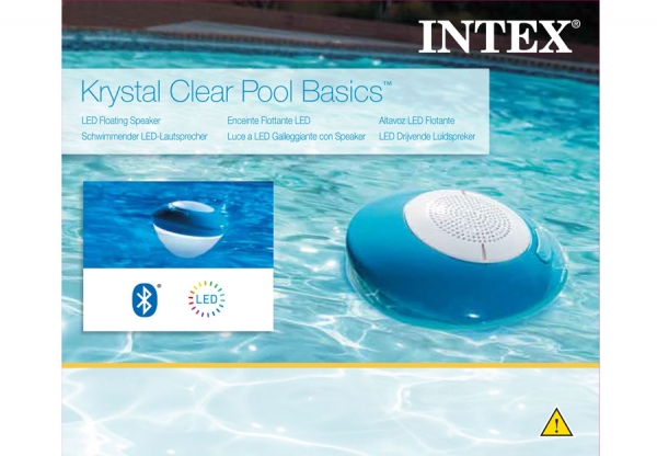      INTEX Floating Pool Speaker With LED Light, . 28625