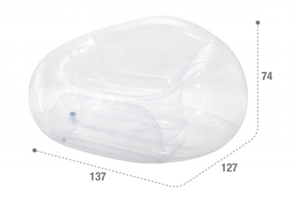   INTEX Transparent Beanless Bag, . 66500NP,  