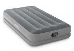 Односпальный надувной матрас INTEX Prestige Mid-Rise Airbed, арт. 64112, встроенный USB-насос