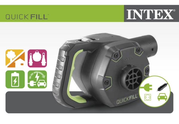      220/12 INTEX Quick-Fill Rechargeable, . 66642