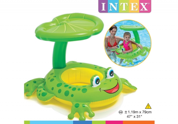     INTEX Froggy Friends Shaded Baby Float, . 56584NP
