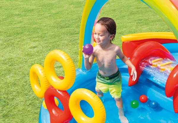   - INTEX Rainbow Ring Play Center, . 57453NP