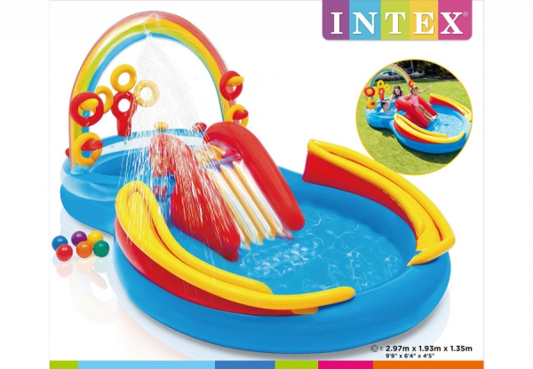   - INTEX Rainbow Ring Play Center, . 57453NP