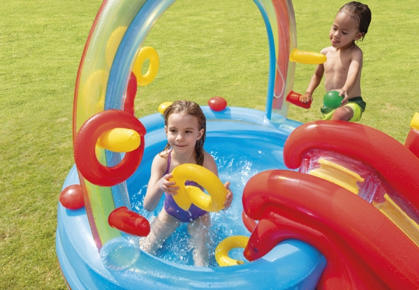   - INTEX Rainbow Ring Play Center, . 57453NP
