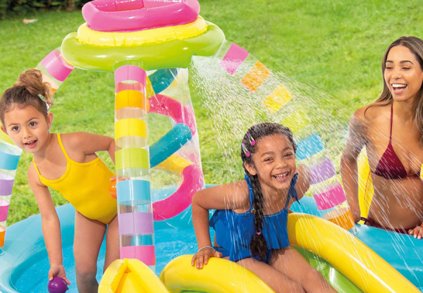   - INTEX Rainbow Funnel Play Center, . 56137NP