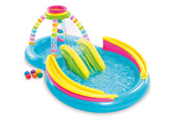   - INTEX Rainbow Funnel Play Center, . 56137NP