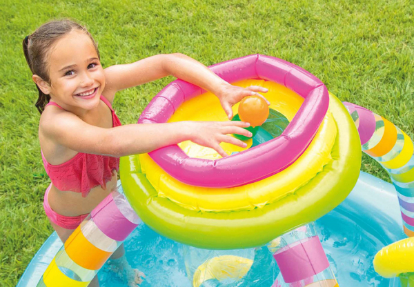   - INTEX Rainbow Funnel Play Center, . 56137NP