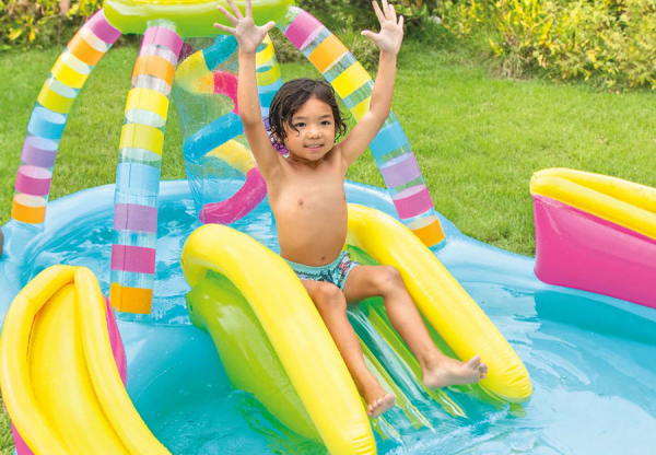   - INTEX Rainbow Funnel Play Center, . 56137NP