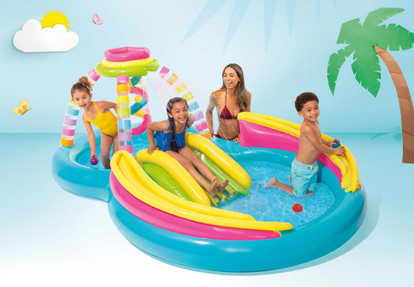   - INTEX Rainbow Funnel Play Center, . 56137NP