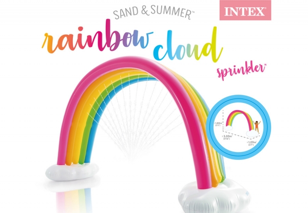   INTEX Rainbow Cloud Sprinkler, . 56597NP